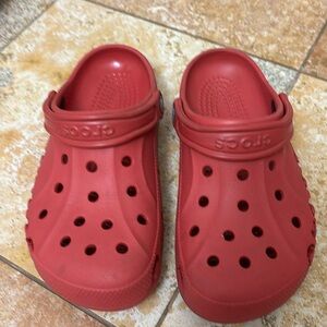 Red ladies crocs